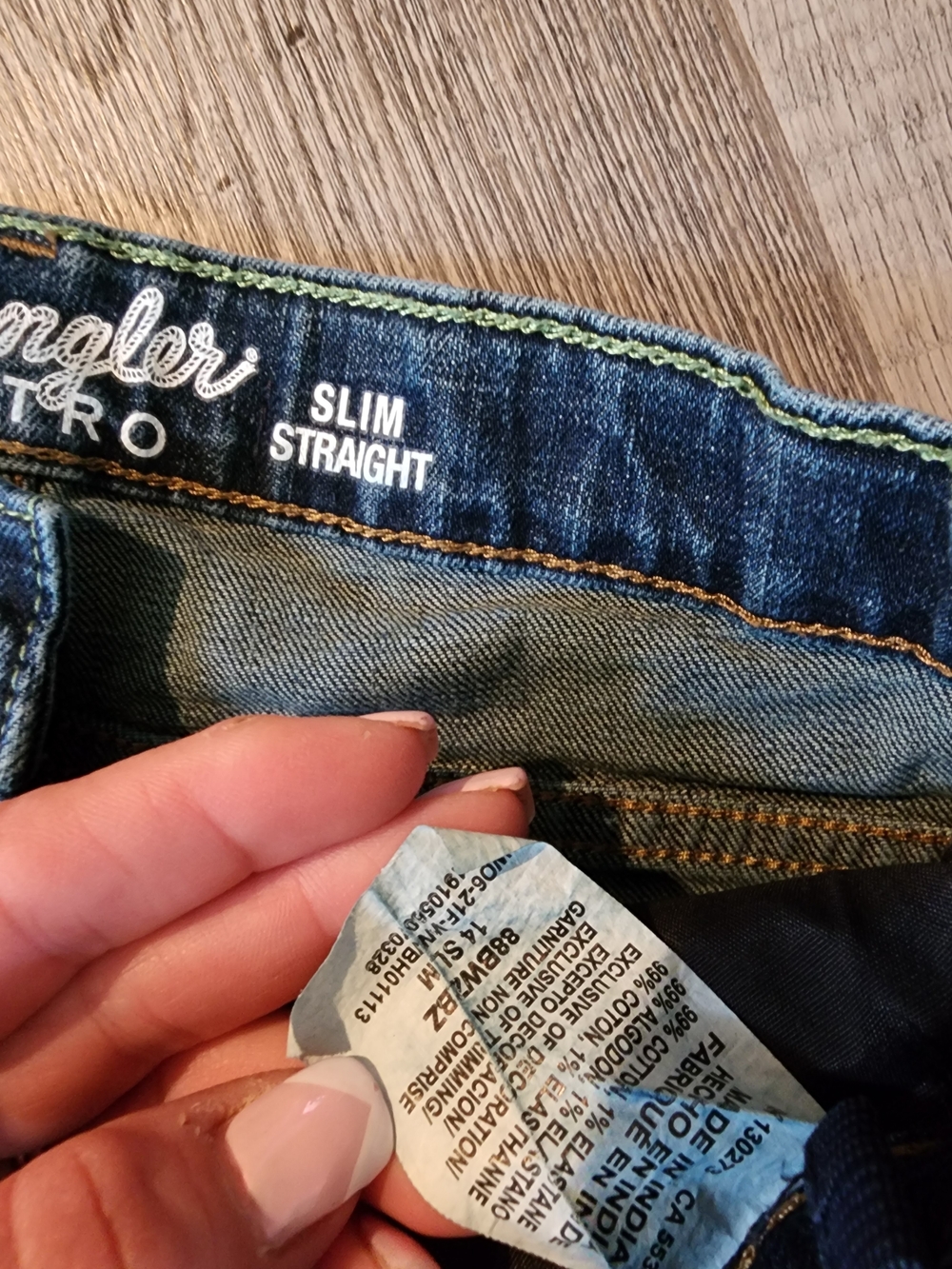Wrangler Slim Straight Boy's Jeans in Dark Blue